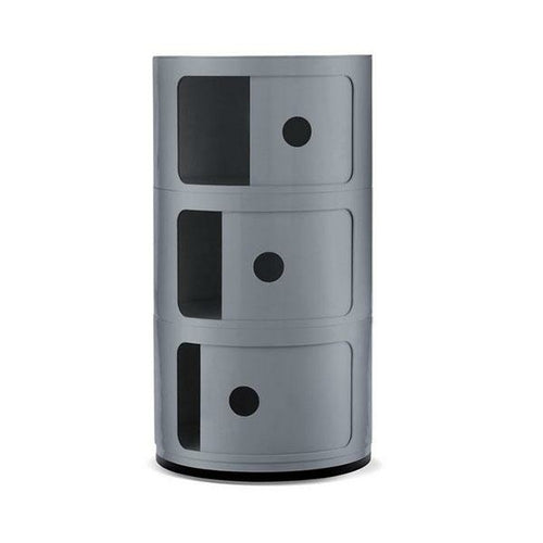 Retro Style Cylinder Tower Storage Drawer Organiser Silverjhh,jk,jqkejuieoeuioe;