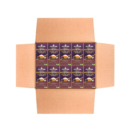 Organic Moringa Energy Tea - Vanilla Oolong Grape - Natural Coffee
