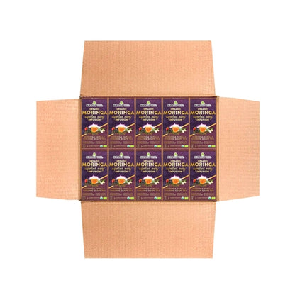 Organic Moringa Energy Tea - Vanilla Oolong Grape - Natural Coffee