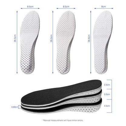 Men Women Invisible Height Increase Insoles Heel Lift Taller Shoe