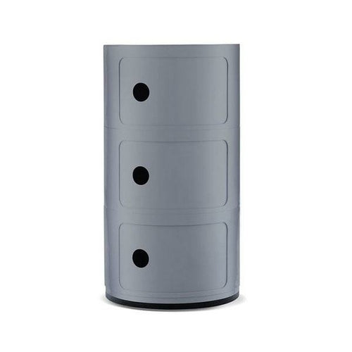 Retro Style Cylinder Tower Storage Drawer Organiser Silverjhh,jk,jqkejuieoeuioe;