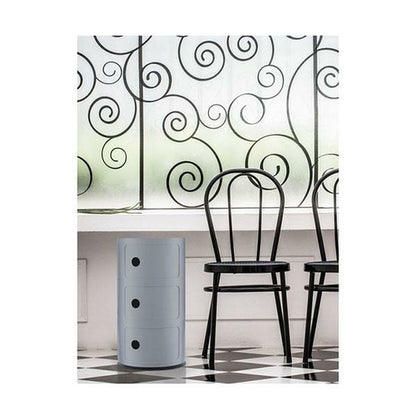 Retro Style Cylinder Tower Storage Drawer Organiser Silverjhh,jk,jqkejuieoeuioe;