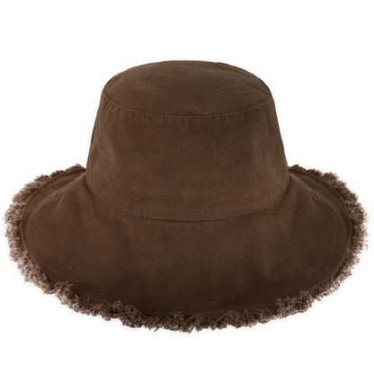 Frayed Cotton Bucket Hat for Summer – Stylish Casual Cotton Sun Hat
